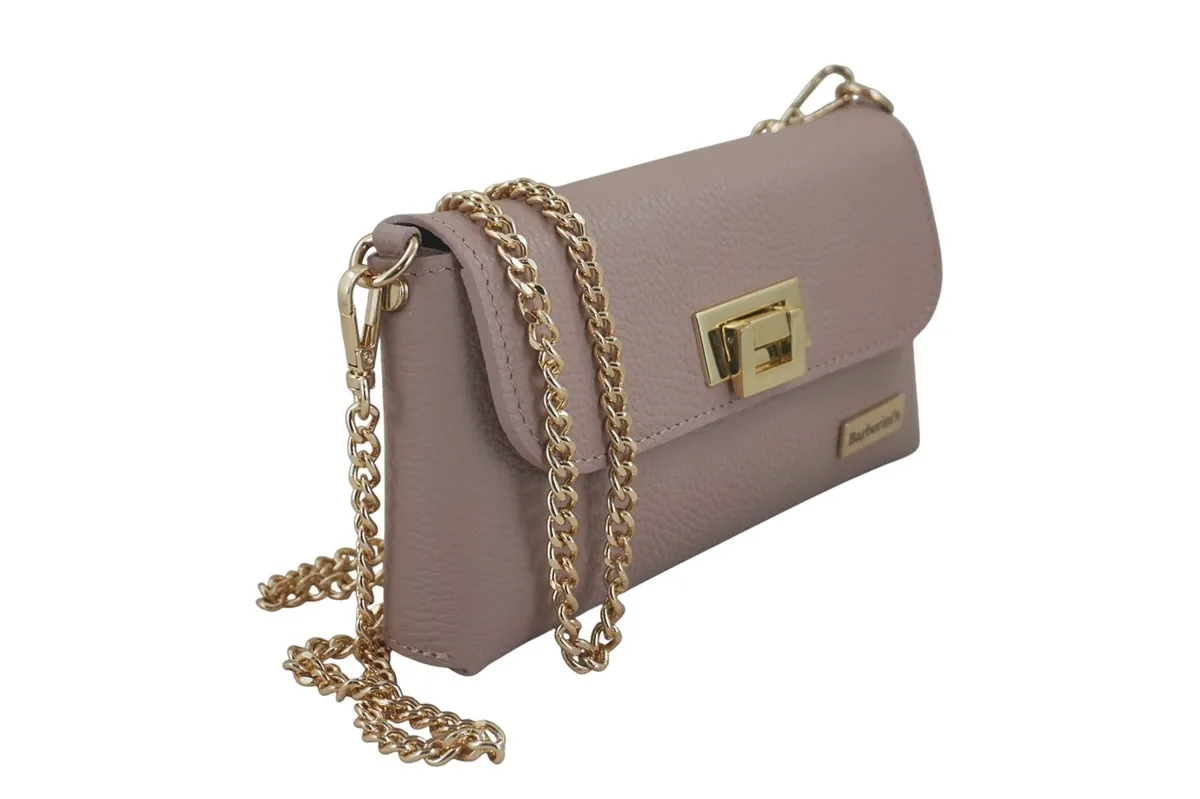 Elegancka torebka wieczorowa Barberinis - Różowa pudrowa