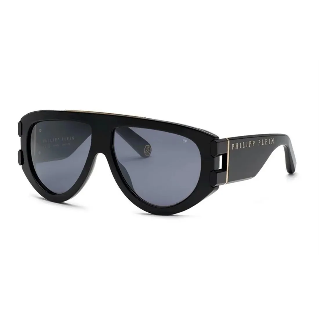 Okulary PHILIPP PLEIN SPP127M60700G. Okulary przeciwsłoneczne, Kolor czarny. Mężczyzna.