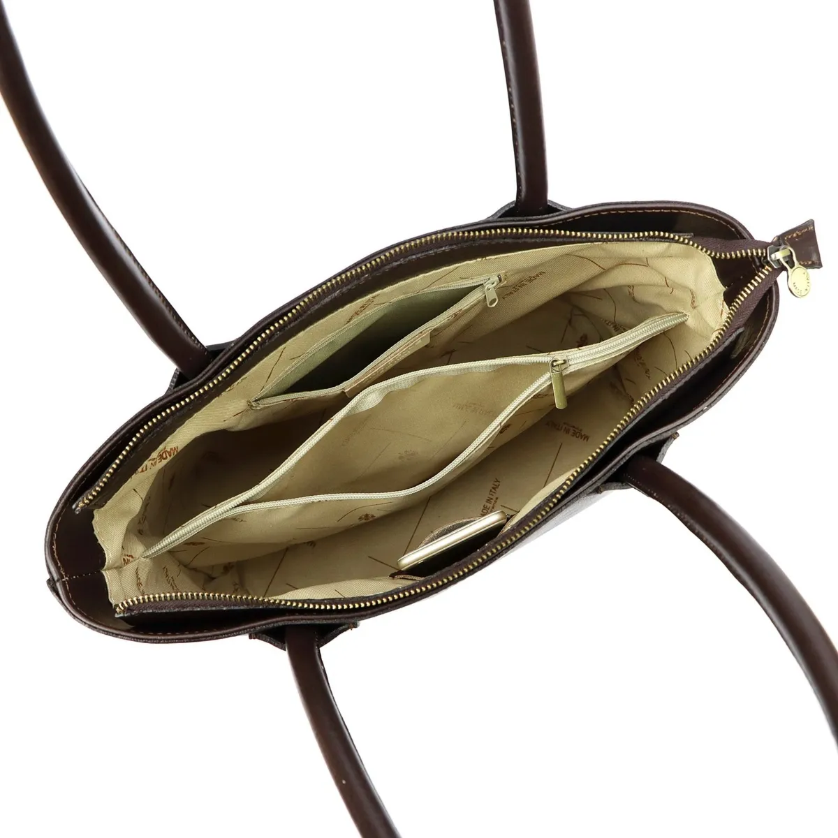 Skórzana duża elegancka damska shopperbag torebka na ramię Florence