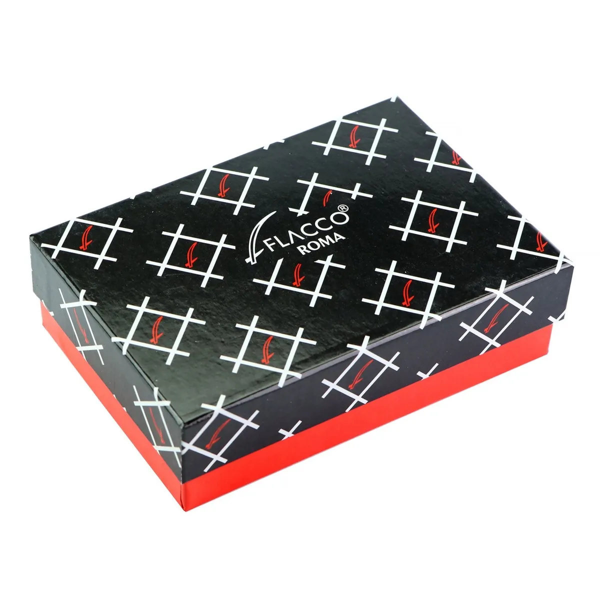 Damski zapinany portfel ze skóry eko wzór skóra krokodyla FLACCO