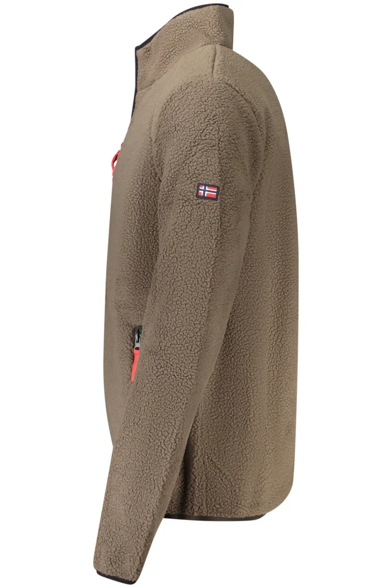 Norway 1963 BRĄZOWA BLUZA MĘSKA Z ROZPINANYM NA ZAMEK