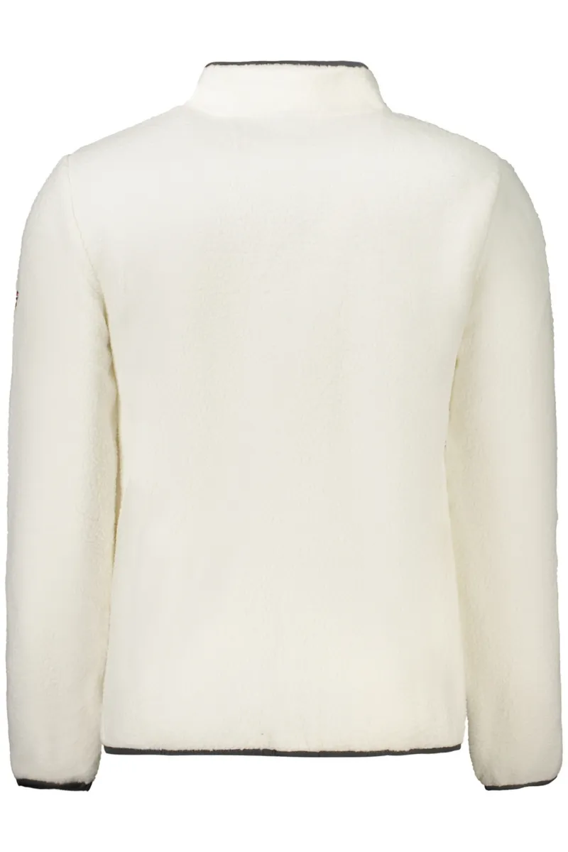 Norway 1963 BIAŁA BLUZA MĘSKA Z ROZPINANYM NA ZAMEK