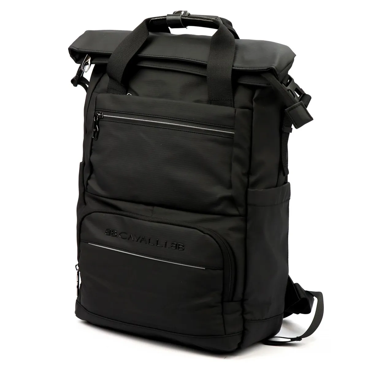 B.Cavalli duży plecak podróżny do pracy z kieszeniami zamykany na suwak