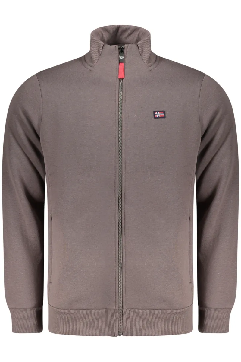 Norway 1963 BRĄZOWA BLUZA MĘSKA Z ROZPINANYM NA ZAMEK