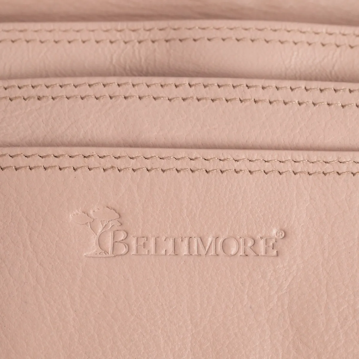 Kabura kelnerska skórzana etui na pasek skóra naturalna Beltimore beżowa U10