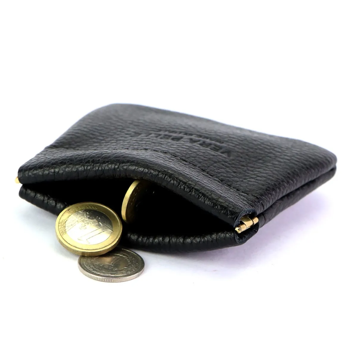 Gregorio portmonetka damska mała skóra naturalna saszetka na drobne