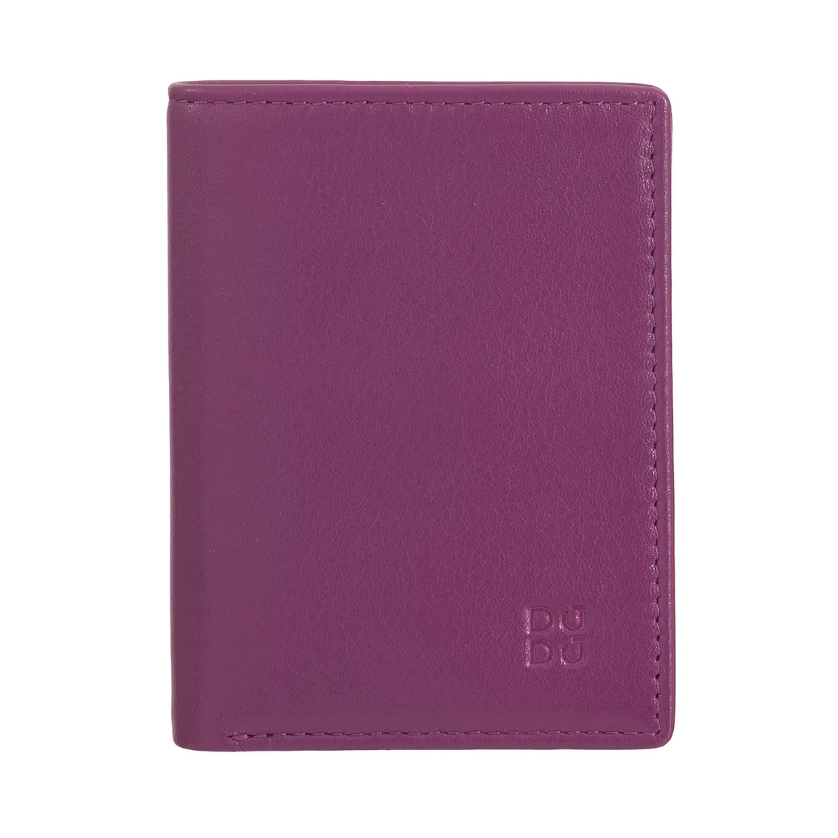 DUDU Pionowy Męski portfel skórzany dla kart i banknotów przegrody