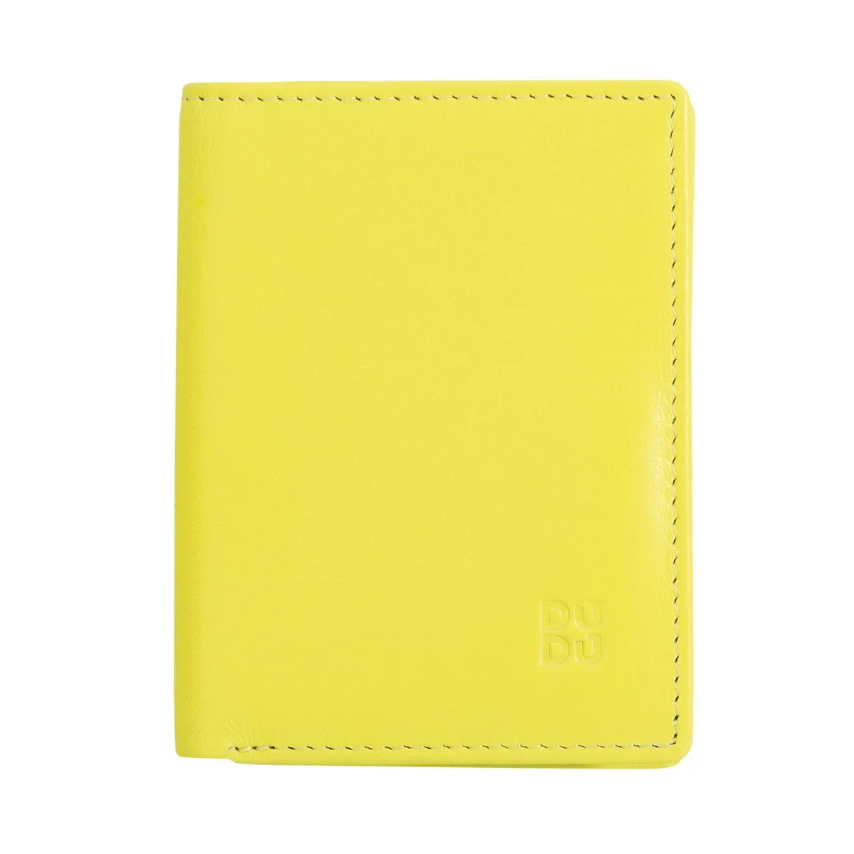 DUDU Pionowy Męski portfel skórzany dla kart i banknotów przegrody