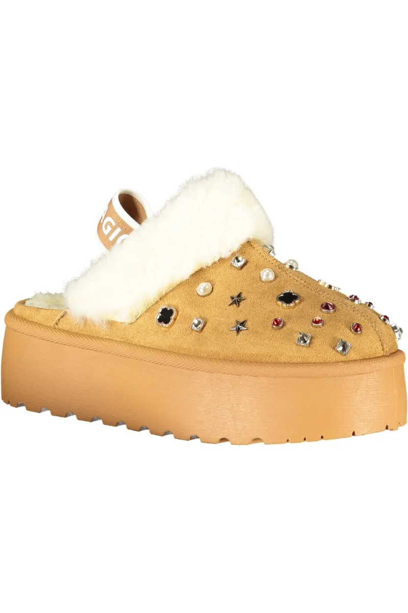 LAURA BIAGIOTTI DAMSKIE ZIMOWE BUTY CHODAKOWE, BRĄZOWE