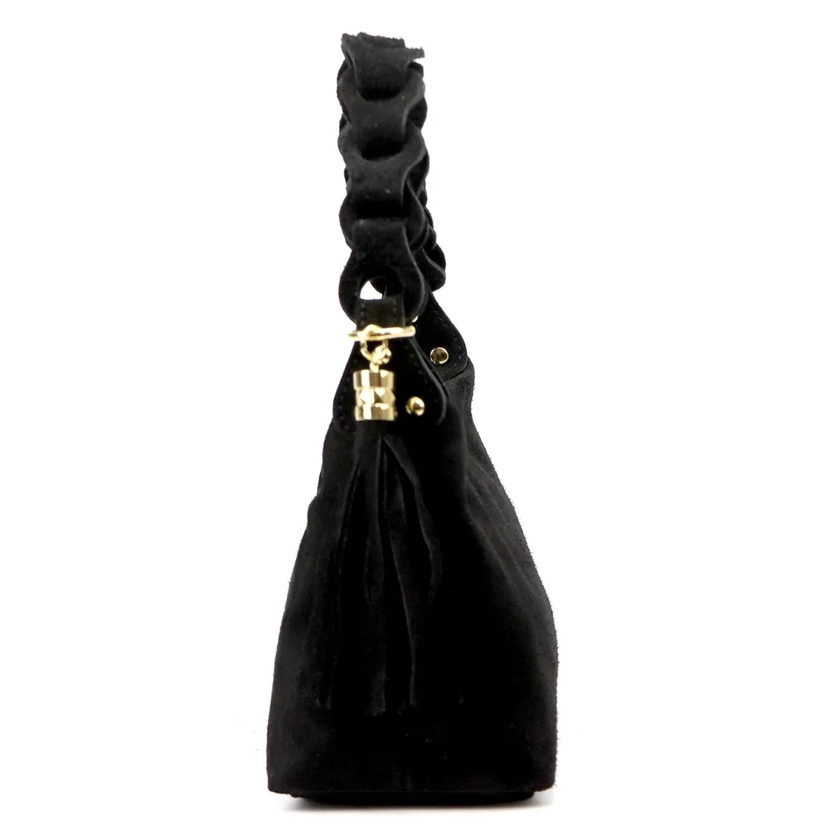 Vera Pelle zamszowa skóra naturalna damska listonoszka torebka na ramię