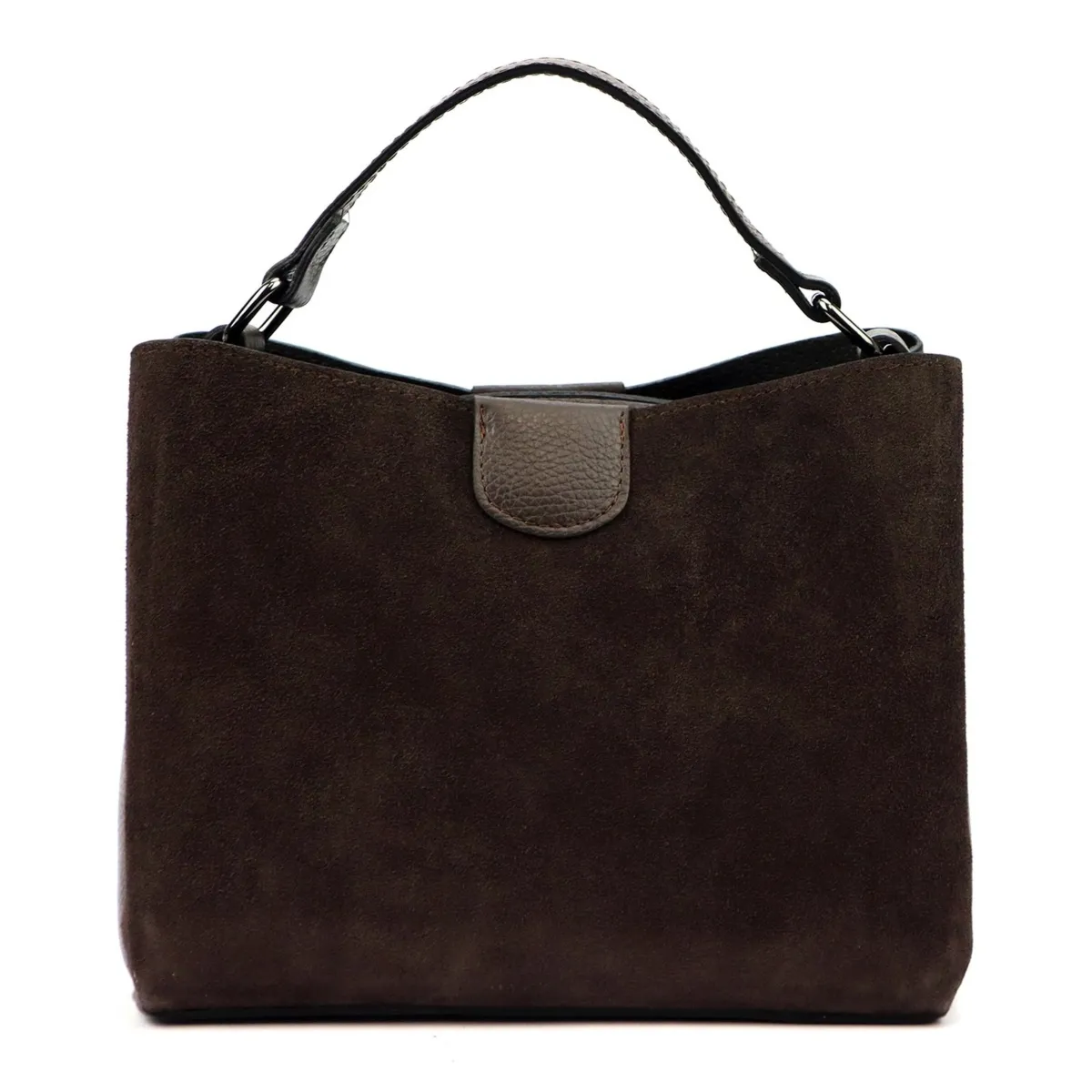 Vera Pelle damska listonoszka skóra naturalna zamsz torebka na ramię