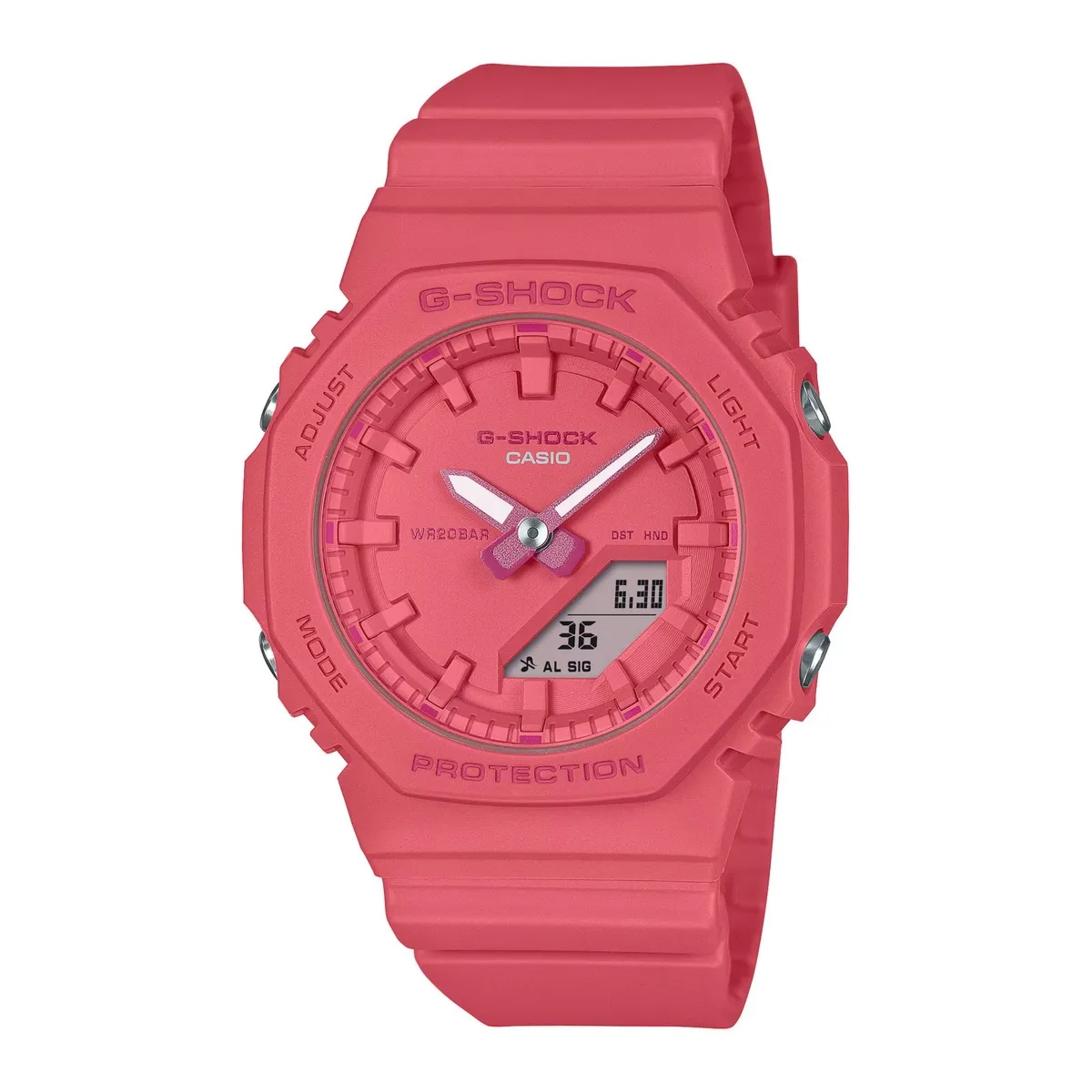 Zegarek CASIO GMAP21004AER. Kwarcowy, Kolor różowy. Unisex.