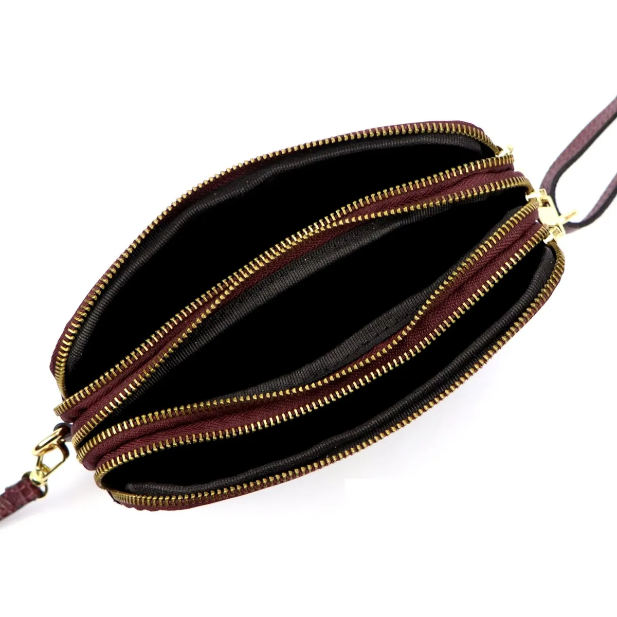 Gregorio damska listonoszka skóra naturalna zamsz trzykomorowa na ramię