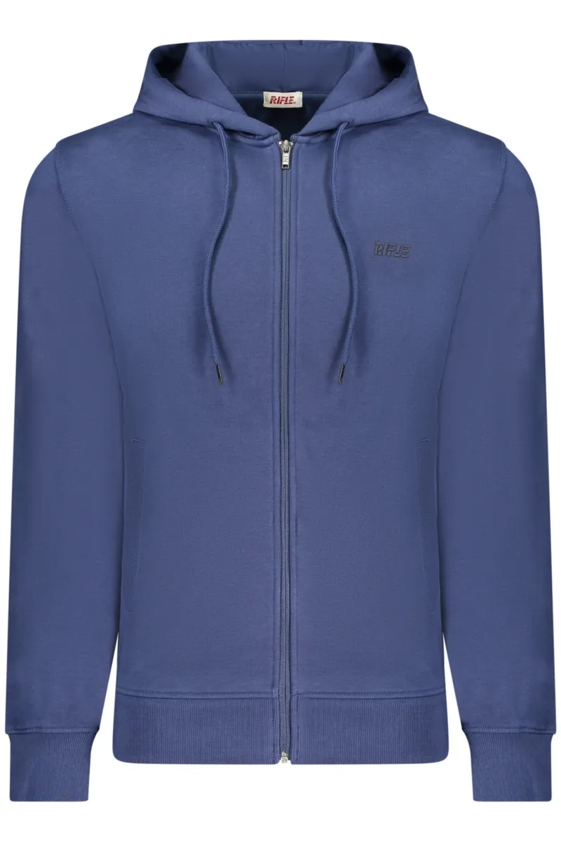 MĘSKA NIEBIESKA BLUZA Z ROZPINANYM NA ZAMEK RIFLE