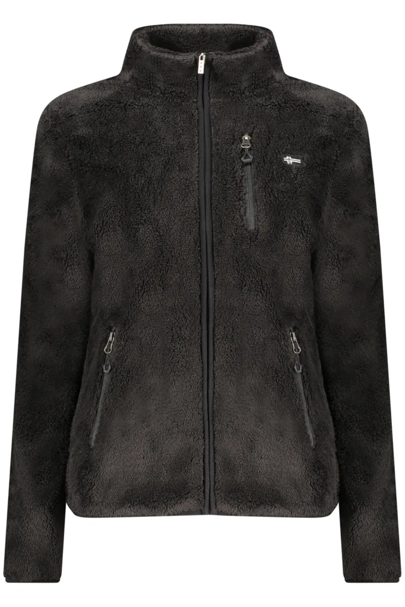 Norway 1963 CZARNA BLUZA DAMSKA Z ROZPINANYM NA ZAMEK