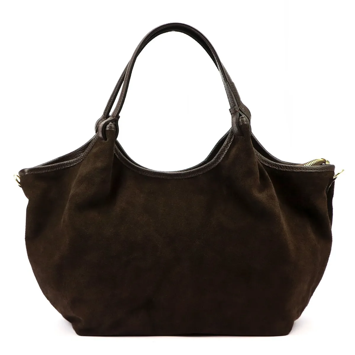 Luka damska shopperbag skóra naturalna zamszowa torebka na ramię organizer