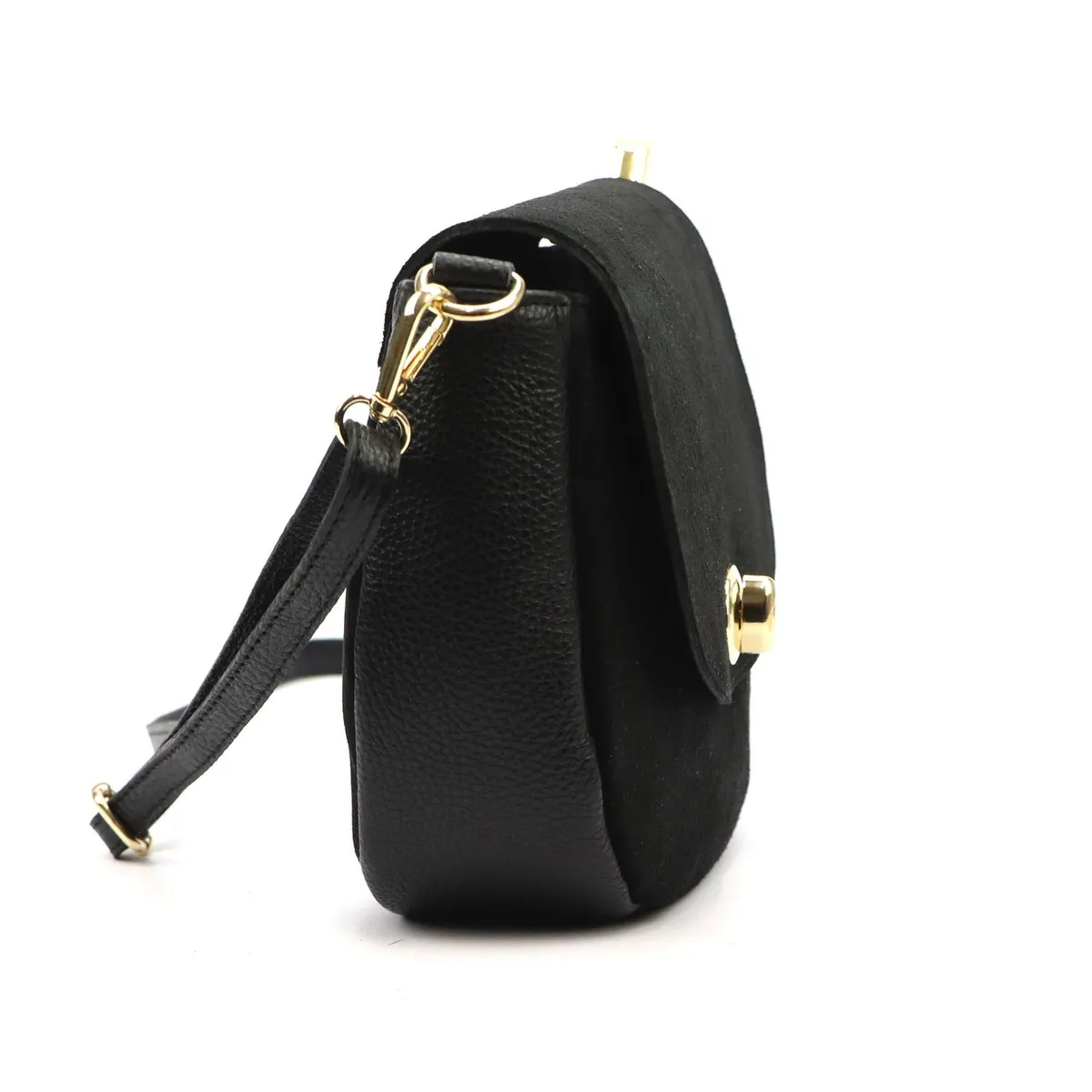 Luka damska listonoszka zamszowa skóra naturalna torebka przez ramię