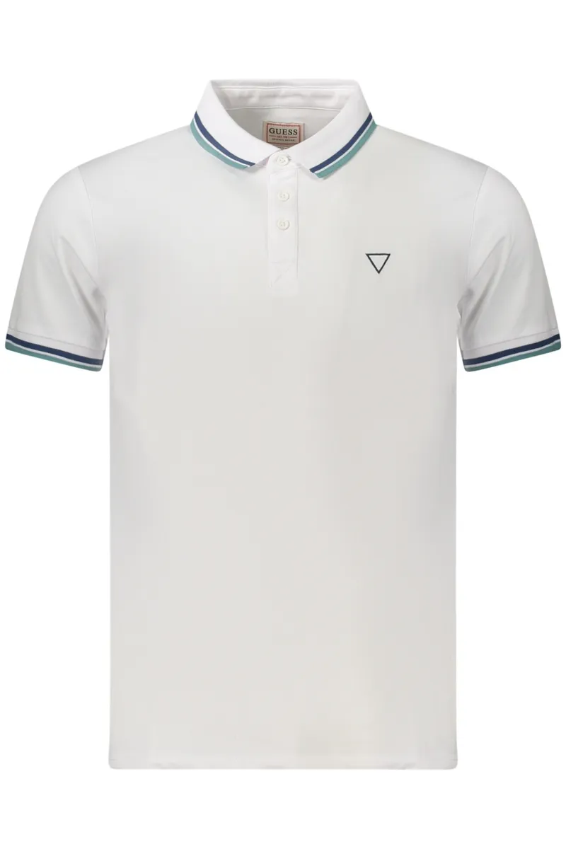 GUESS JEANS POLO KRÓTKI RĘKAW MĘSKI BIAŁE