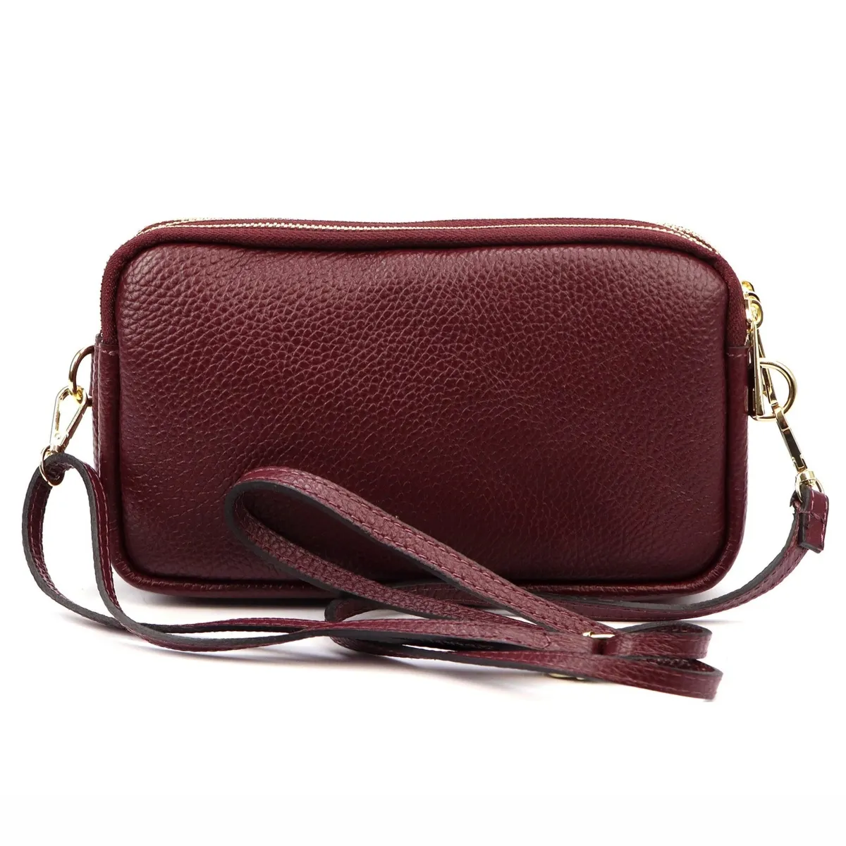 Gregorio damska listonoszka na ramię skóra naturalna prostokątna 3 komory