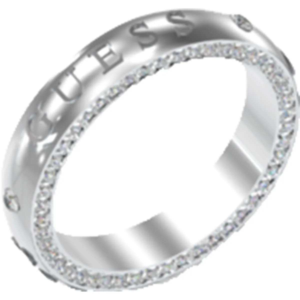 Biżuteria GUESS JUBR03164JWRH. Pierścionek, Kolor szary. Kobieta.