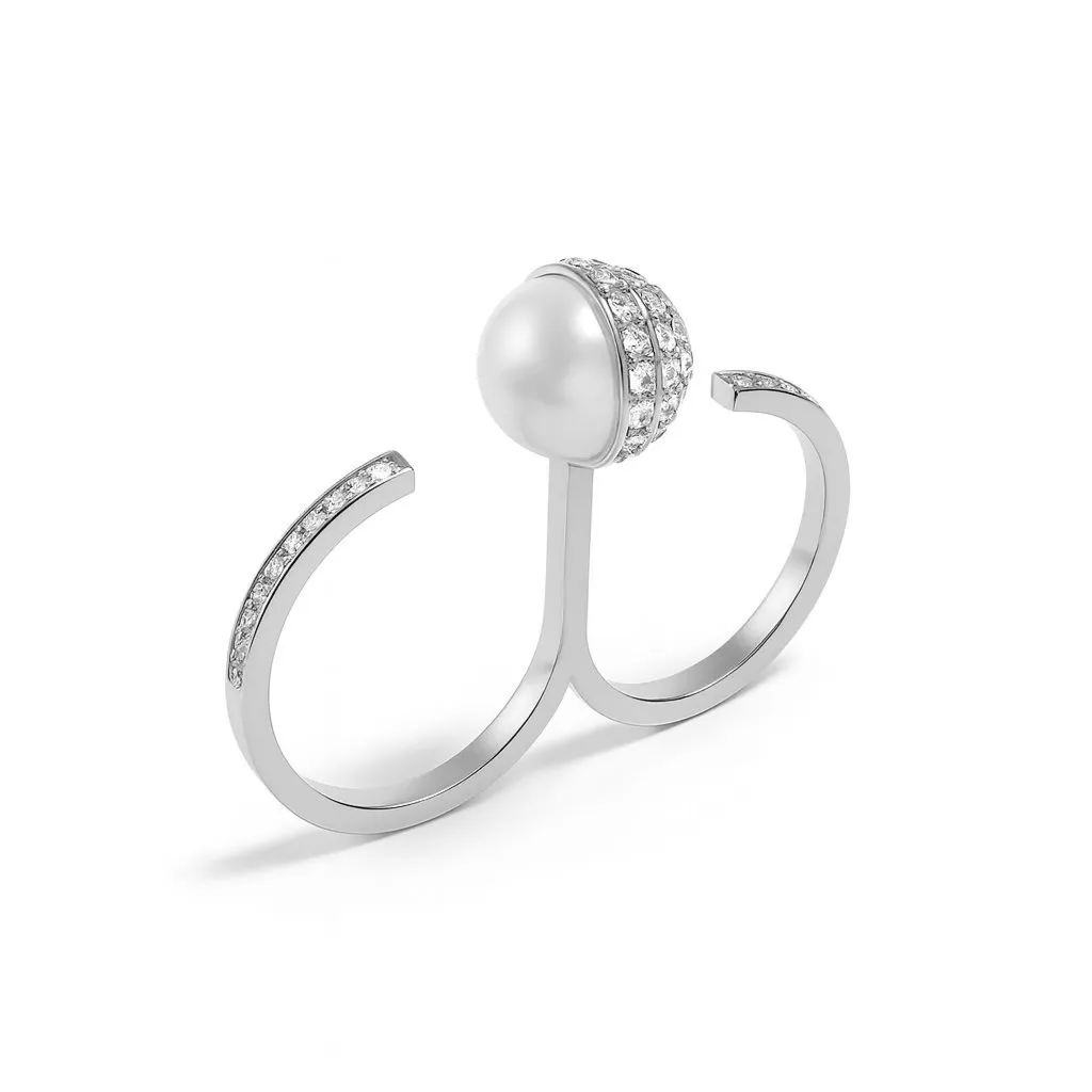 Biżuteria GUESS JUBR04453JWRH. Pierścionek, Kolor szary. Kobieta.