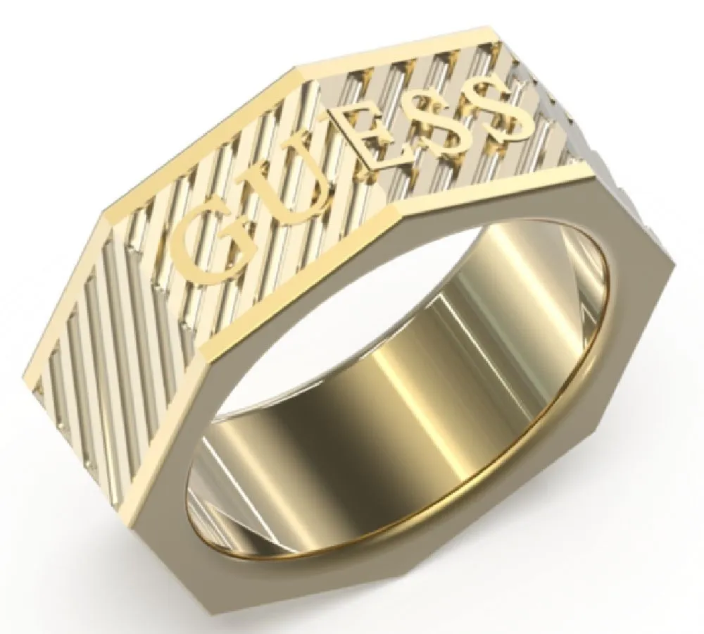 Biżuteria GUESS JUMR03030JW. Pierścionek, Kolor złoty. Mężczyzna.