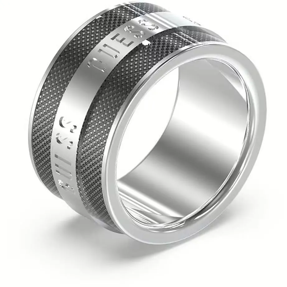 Biżuteria GUESS JUMR0329JWST. Pierścionek, Kolor szary. Mężczyzna.
