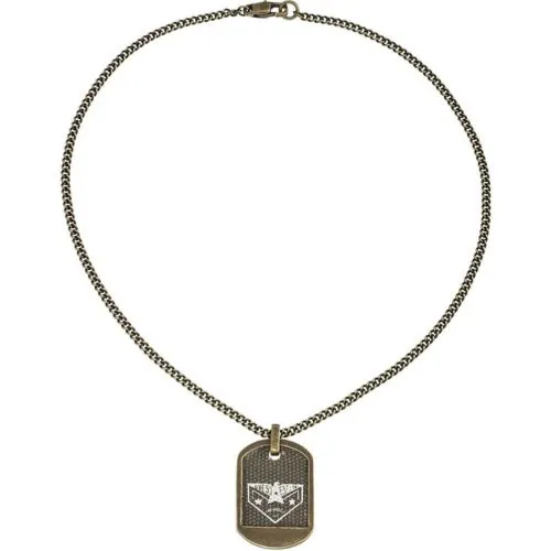 Biżuteria GUESS UMN81302. Naszyjnik, Kolor zielony. Mężczyzna.