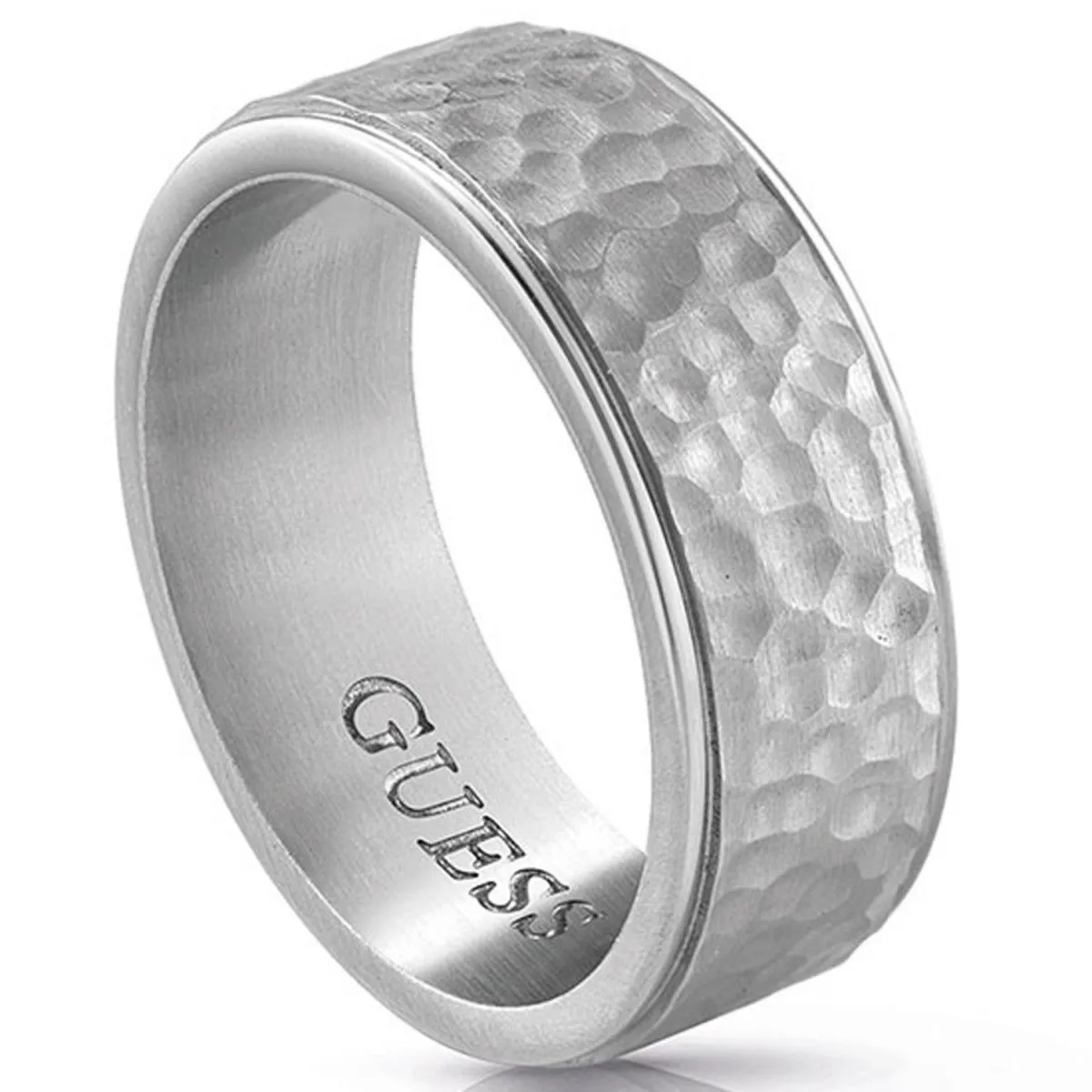 Biżuteria GUESS UMR29004-64. Pierścionek, Kolor szary. Mężczyzna.