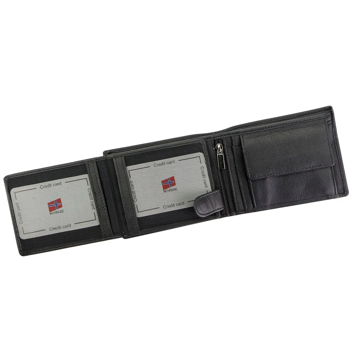 Nordee portfel męski skóra naturalna rozbudowany poziomy i pojemny