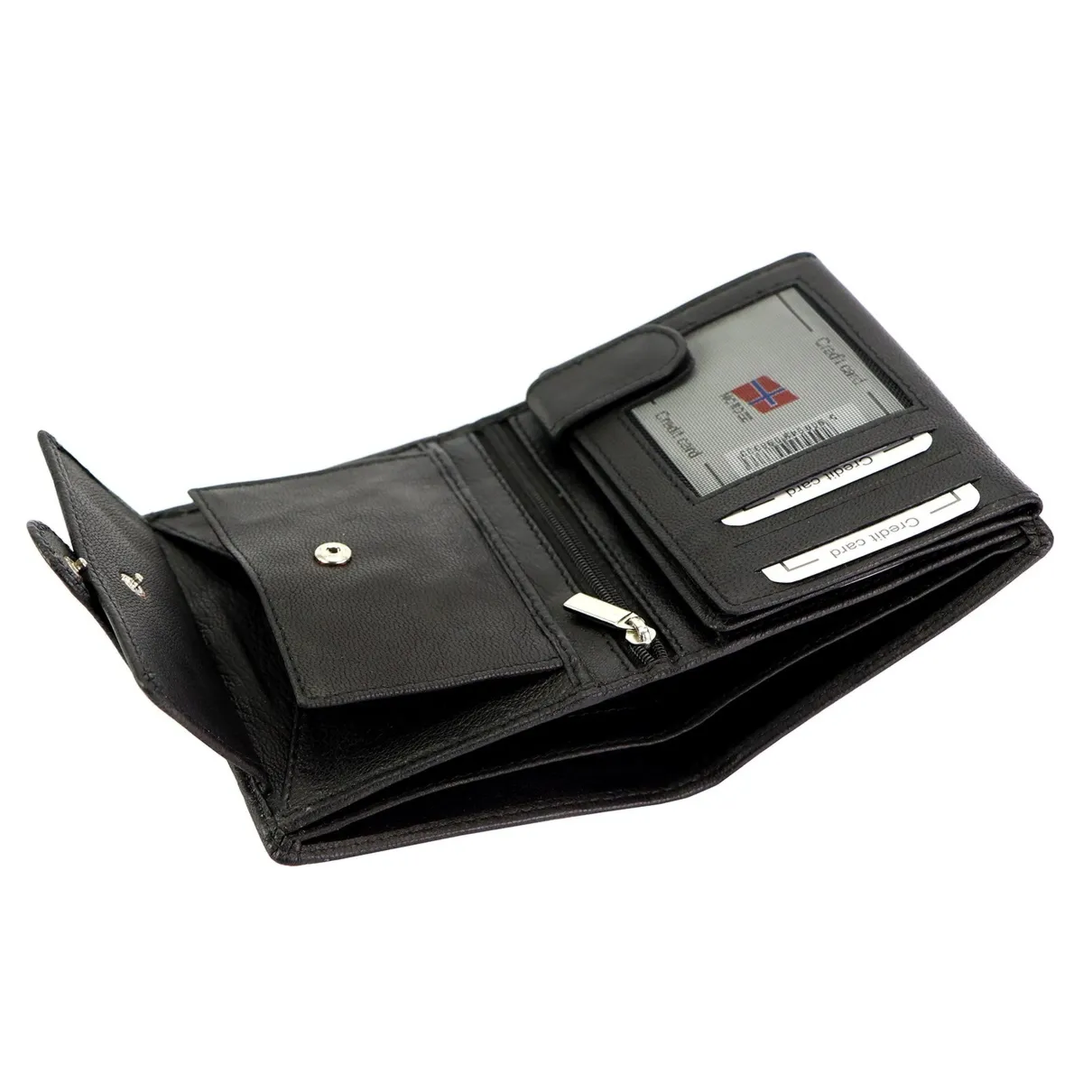 Nordee męski portfel skóra naturalna pionowy rozbudowany pojemny