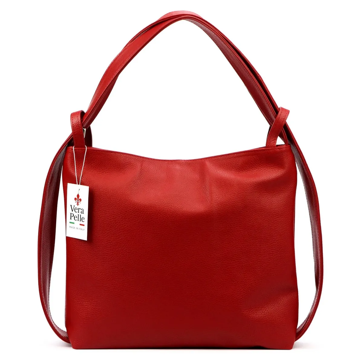 Vera Pelle shopperbag damska skóra naturalna torebka na ramię duża
