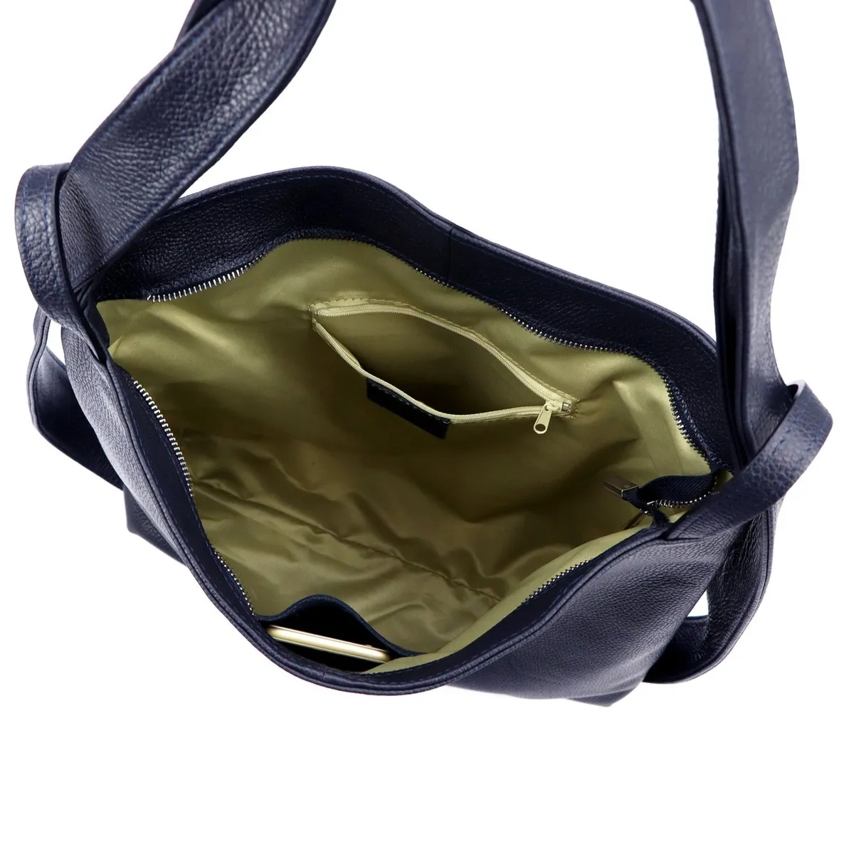 Vera Pelle shopperbag damska skóra naturalna torebka na ramię duża