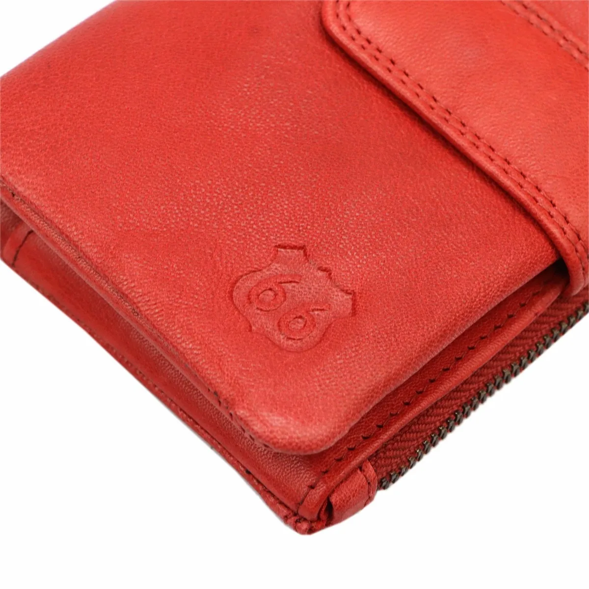 Route 66 damska portmonetka skóra naturalna podłużny duży portfel pionowy