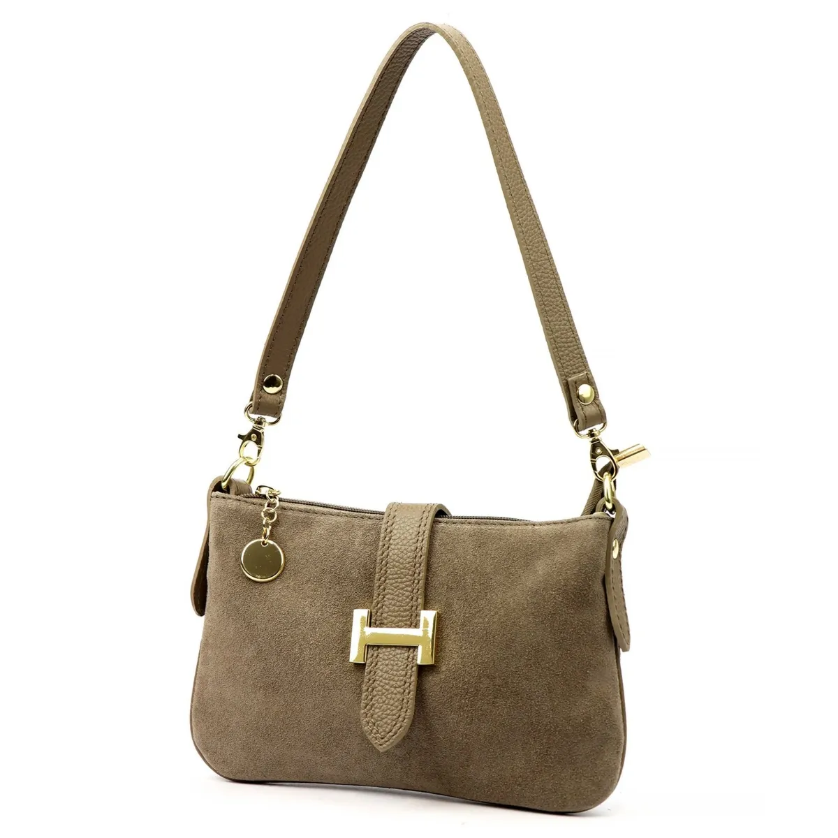 Luka Damska listonoszka torebka przez ramię ze skóry naturalnej kieszeń