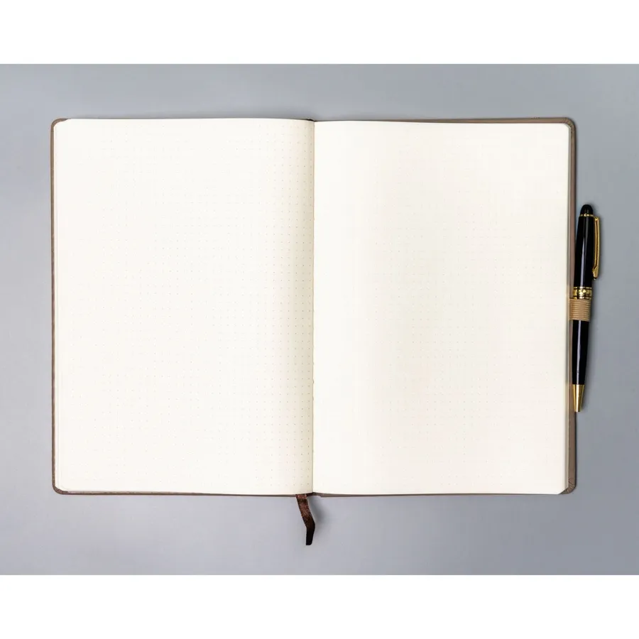 Notes w kolorze khaki zadrukowany w kropki - Peterson