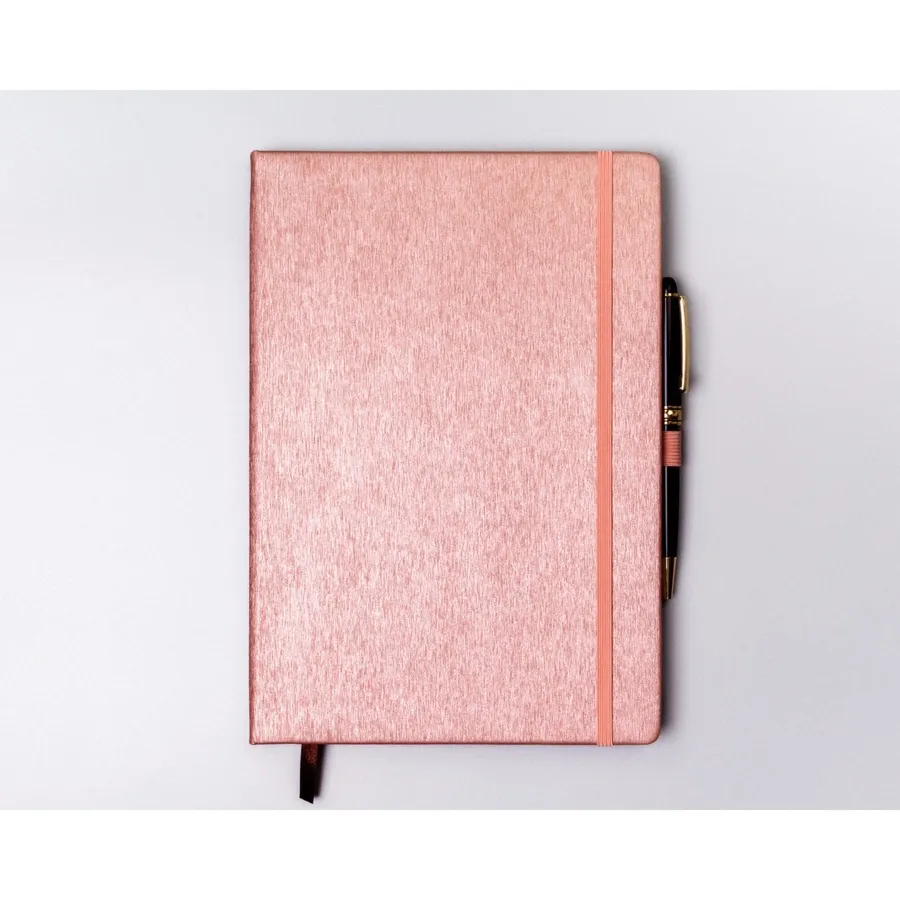 Notes w formacie B5 w różowym kolorze zadrukowany w linie - Peterson