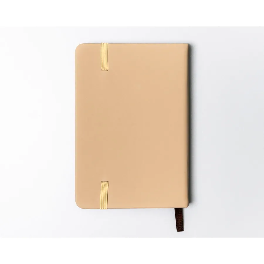 Notes w formacie A6 w  kolorze khaki zadrukowany w linie - Peterson