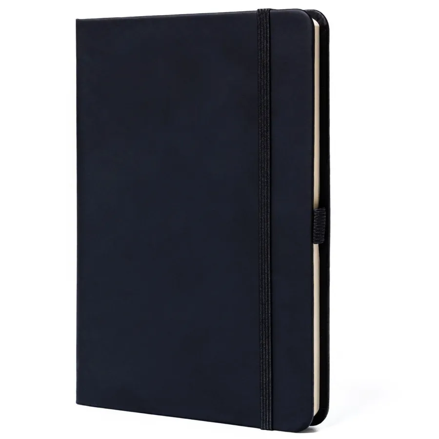 Czarny notes w formacie B6 zadrukowany w kropki - Peterson