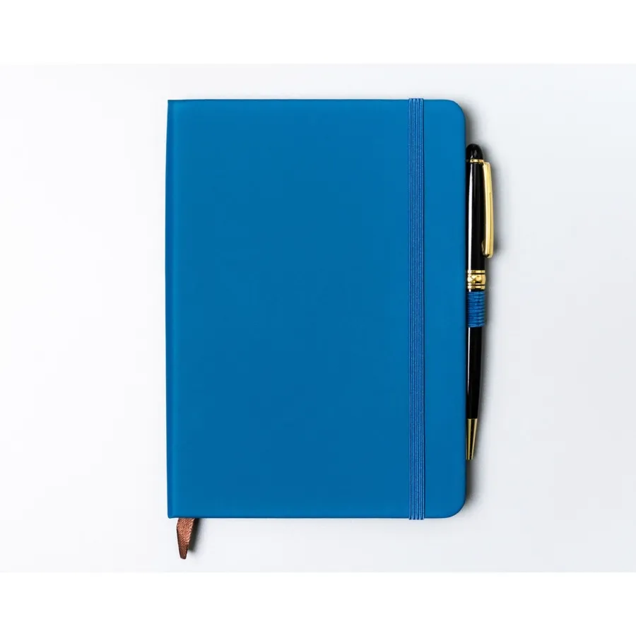 Niebieski notes w formacie B6 zadrukowany w kropki - Peterson