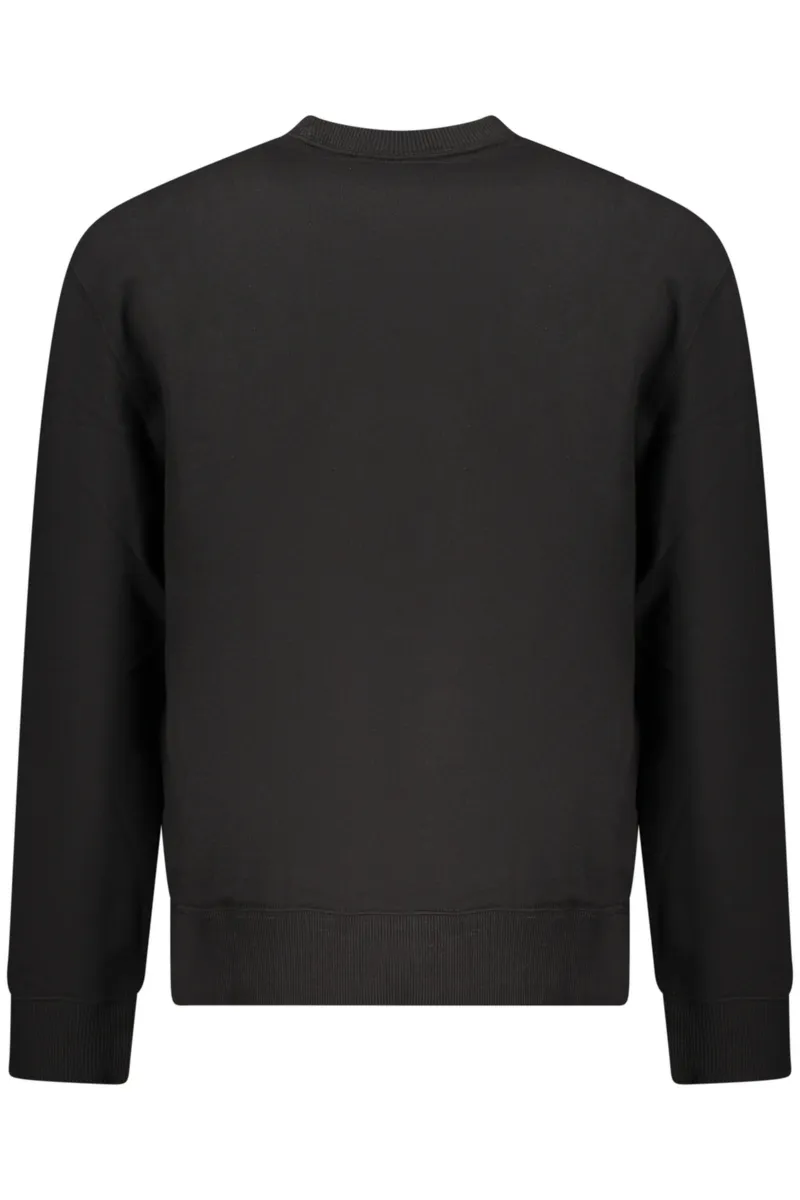 CALVIN KLEIN MĘSKA CZARNA BLUZA Z ROZPINANYM NA ZAMEK