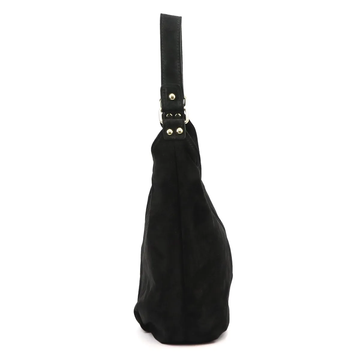 Vera Pelle damska torebka na ramię skóra naturalna zamszowa shopperbag