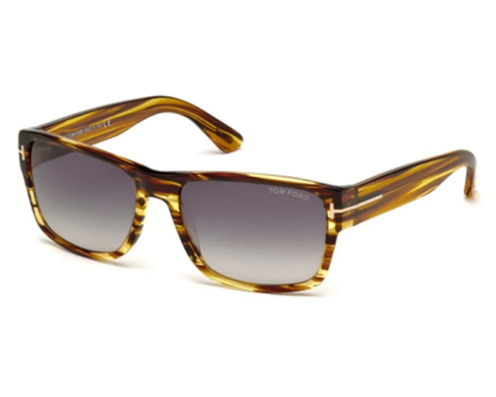 Okulary TOM FORD FT0445-F-50B. Okulary przeciwsłoneczne, Kolor brązowy. Mężczyzna.