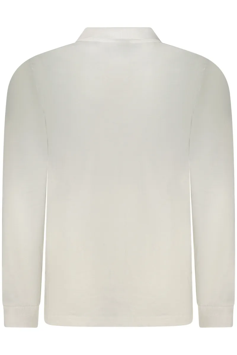 Norway 1963 MĘSKA KOSZULKA POLO Z DŁUGIM RĘKAWEM BIAŁA