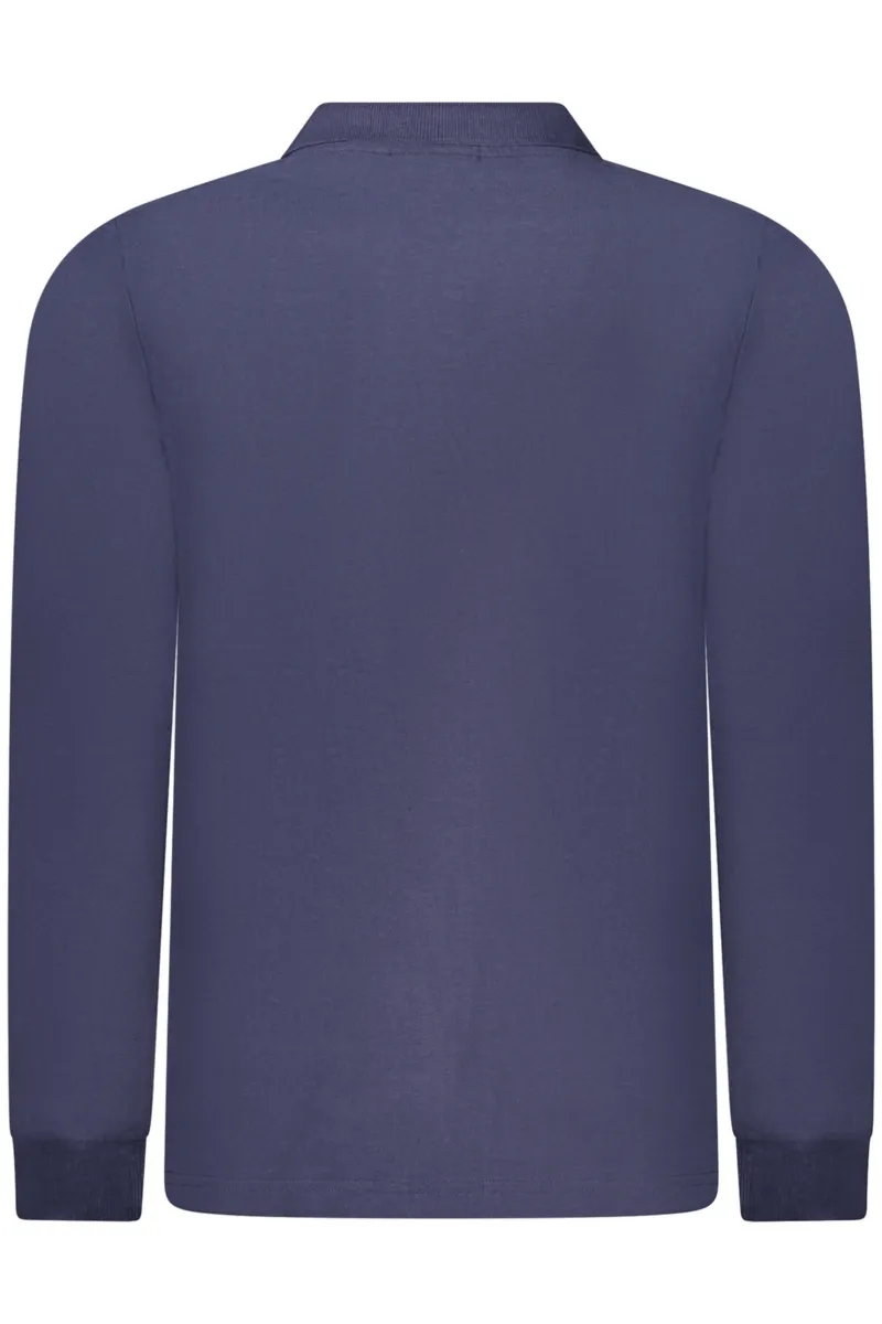 Norway 1963 MĘSKA KOSZULKA POLO Z DŁUGIM RĘKAWEM, NIEBIESKA