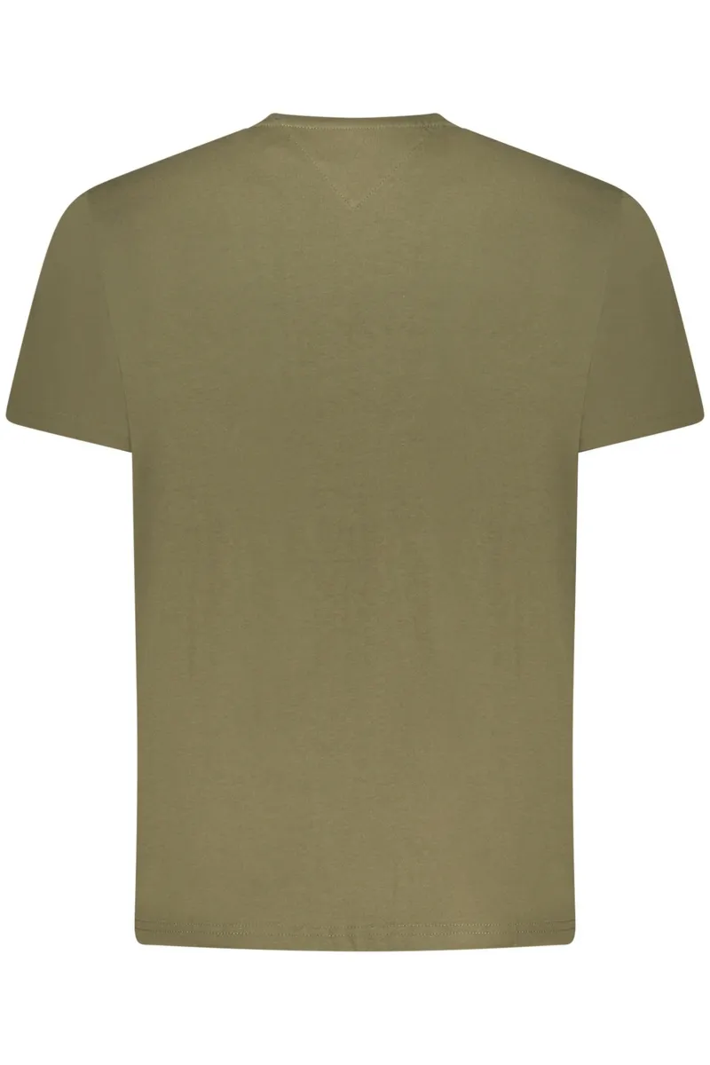 TOMMY HILFIGER MĘSKA KOSZULKA Z KRÓTKIM RĘKAWEM W KOLORZE ZIELONYM