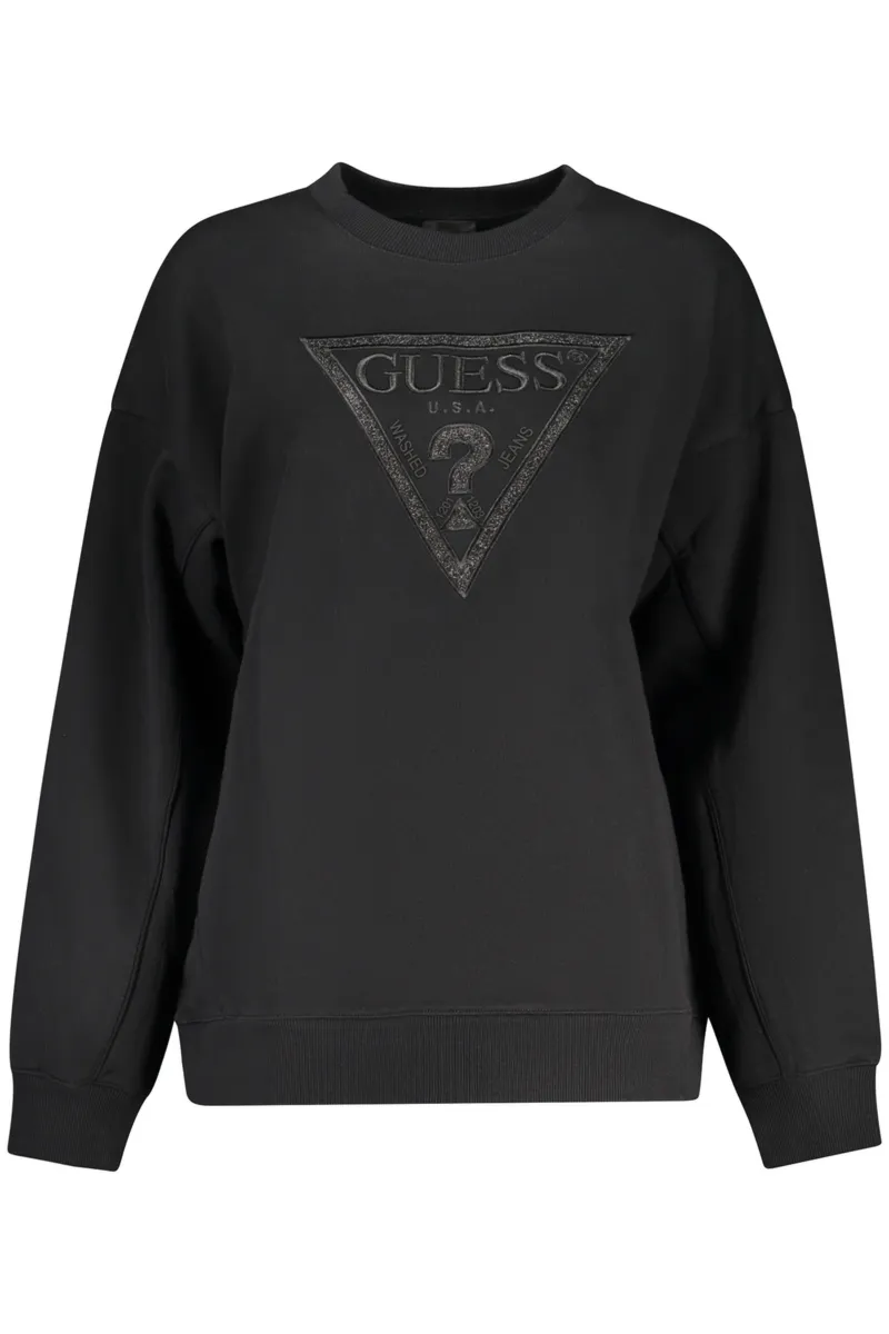 Bluza damska Guess Jeans czarna zapinana na zamek