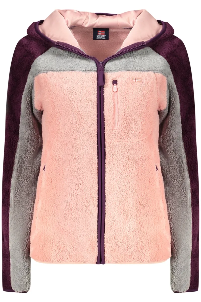 Norway 1963 RÓŻOWA BLUZA DAMSKA Z ROZPINANYM NA ZAMEK