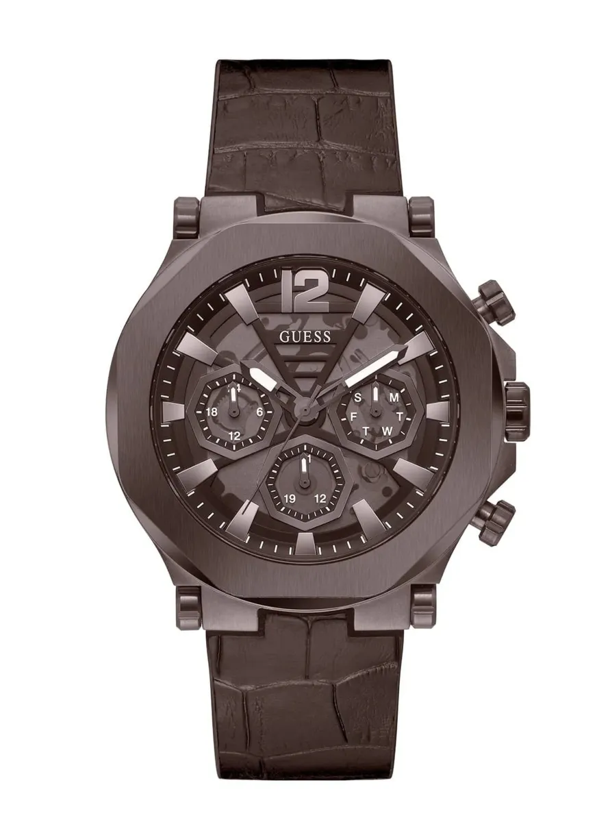 Zegarek GUESS GW0492G2. Kwarcowy, Kolor brązowy. Mężczyzna.