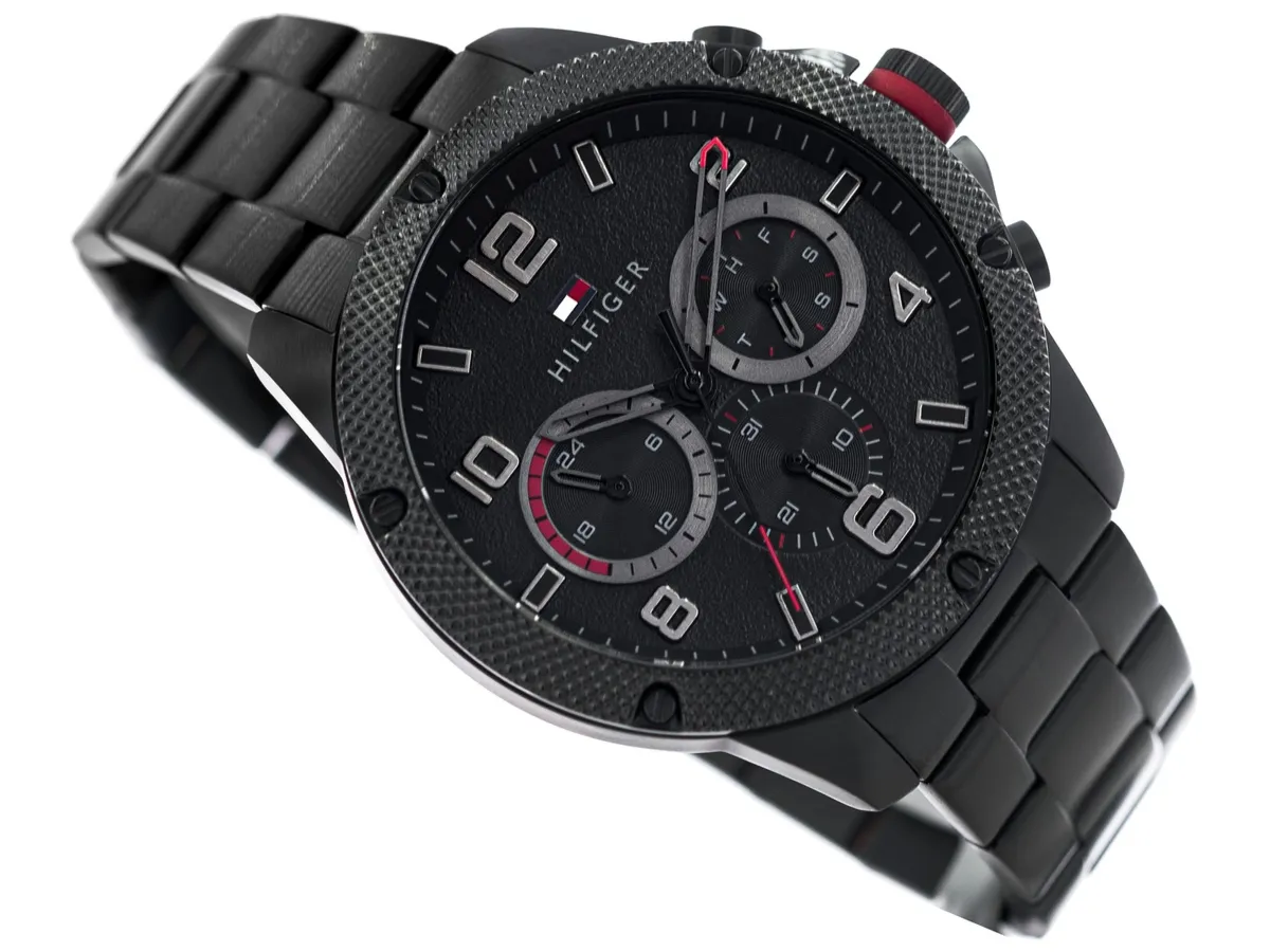 Zegarek TOMMY HILFIGER 1792030. Kwarcowy, Kolor czarny. Mężczyzna.